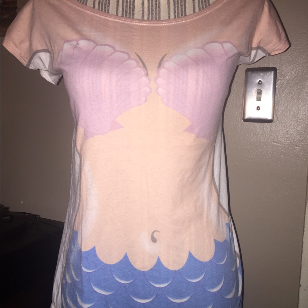 Wanna Be A Mermaid try this great tee